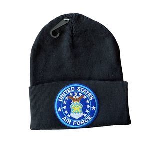 USAF Air Force Beanie Skull Cap Black Military Cold Weather Gear
